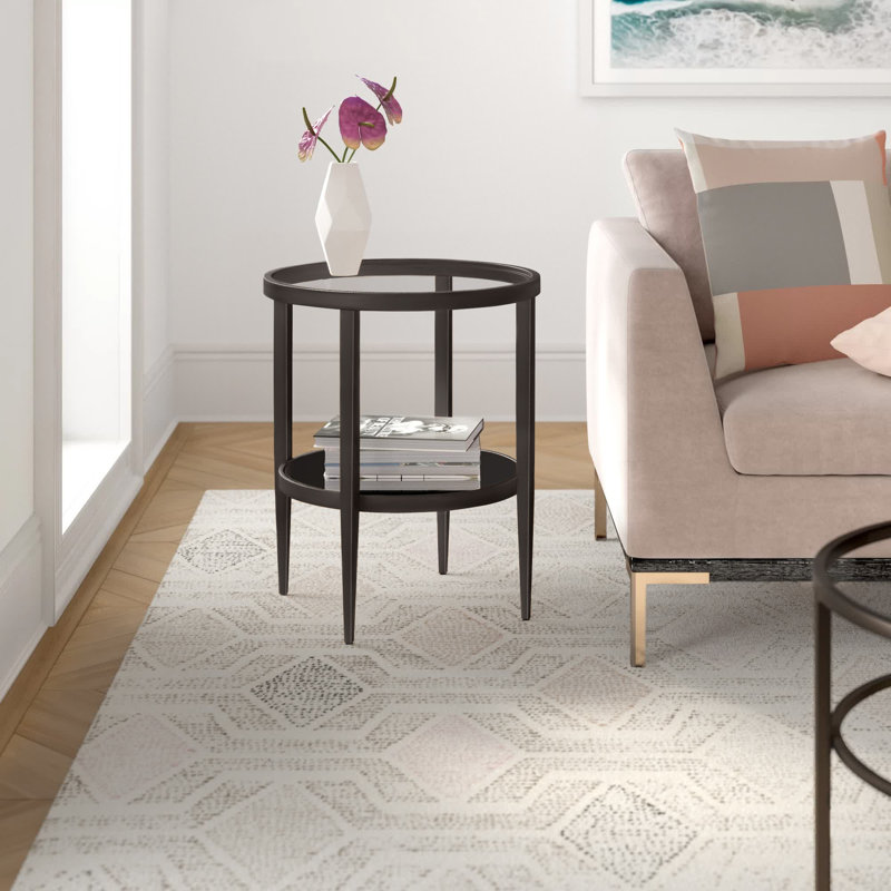 Mercury Row® Barbara Glass End Table & Reviews Wayfair